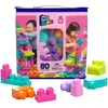 MEGA BLOKS First Builders Sac Rose 80 blocs - 12 mois et +