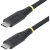 StarTech.com 2m USB-C Charging Cable, 240W, Silicone Jacket w/Braid - Câble USB - 24 pin USB-C (M) pour 24 pin USB-C (M) - USB 2.0 - 48 V - 5 A - 2 m -