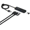 Hub Startech 4 ports 5 Gbps USB-A PCR, câble 61 cm UASP
