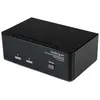 StarTech.com Commutateur KVM USB et double DVI à 2 ports avec audio et hub USB 2