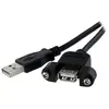 StarTech.com StarTech 30cm Panel Mount USB Cable A to A - F/M
