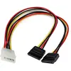 Startech Cable Divisor Molex 4 Pines a 2x SATA Macho/Hembra 30cm