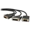 StarTech.com DVIVGAYMM6 câble vidéo et adaptateur DVI-I DVI-D + VGA (D-Sub) Noir