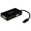 StarTech.com Adaptateur multiport USB-C - 3 en 1 - USB Type-C vers HDMI DVI ou V