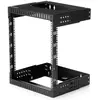 StarTech.com Rack serveur mural 12U - Armoire réseau à cadre ouvert - Profondeur de 30 à 50 cm