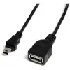 Câble 30cm Mini USB 2.0 - USB A vers Mini B - Bu/St - Câble USB - USB (F)