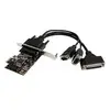 Startech Carte D´extension Pcie 2 Ports Série 1 Parallèle Rs232 Pci-e