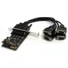 Startech Carte D´extension Pci-e 4 Ports Pcie Multiconnecteur