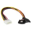 StarTech.com Câble adaptateur d'alimentation interne LP4 (4 broches) vers 2x SATA - M/F - 30 cm