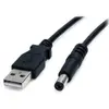 Câble d'Alimentation USB vers 5,5 mm - Barillet Type M - 2m - Neuf