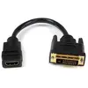 StarTech.com Câble adaptateur vidéo HDMI vers DVI-D - STARTECH - 20 cm - Plaqué or