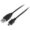 Câble USB StarTech USB 2.0 A vers Mini B 2 m Noir 480 Mbit/s