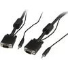 StarTech.com Câble vidéo coaxial pour écran VGA haute résolution 5 m avec audio