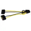 StarTech.com Cable alimentation 2 SATA / PCI-E 8 broches 15 cm