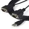 StarTech.com Câble FTDI USB 2.0 / 2 DB9 (série RS232) - 1,8m