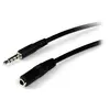 StarTech.com Startech Cable Alargador de Auriculares Minijack Macho/Hembra 1m