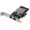 StarTech.com Carte Réseau PCI Express 2 ports Gigabit Ethernet RJ45 10/100/1000Mbps - POE/PSE - STARTECH