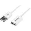 StarTech.com Câble d'extension USB 2.0 Type A-A - M/F - 3 m - Blanc