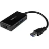 StarTech.com Adaptateur réseau USB 3.0 vers Gigabit Ethernet avec hub USB 3.0 à