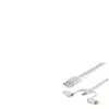 StarTech.com Câble multi chargeur USB de 1 m - Lightning USB-C Micro-B - Tressé