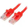StarTech.com Câble réseau Cat5e UTP sans crochet - STARTECH - 50 cm Rouge - Compatible PoE