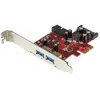 StarTech.com Startech Carte D´extension Pcie 4 Ports Usb 3.0 Sata Pci-e