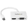 StarTech.com Adaptateur audio / vidéo de voyage - Convertisseur 2-en-1 Mini Disp