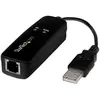 StarTech.com Modem fax USB externe - STARTECH - 56K - V.92 - USB 2.0 - ITU-T V.17, V.29, V.27