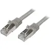 StarTech.com STARTECH Câble réseau Cat6 blindé SFTP sans crochet de 3 m - M/M - Gris