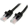 StarTech.com StarTech 0.5m Black Snagless Cat5e Patch Cable