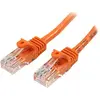 StarTech.com Câble réseau Cat5e UTP sans crochet - STARTECH - 50 cm Orange - Compatible PoE