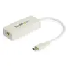 StarTech.com Adaptateur USB-C vers Ethernet Gigabit avec port USB 3.0 - Blanc