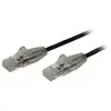 StarTech Câble réseau Ethernet RJ45 Cat6 de 2,5 m - Noir (2.5M SLIM CAT6 CABLE