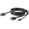 Câble KVM USB VGA - StarTech.com - 3 m - Résolution 1920 x 1200 - Connecteur unique - Noir
