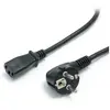 StarTech.com Cordon d'alimentation bipolaire Schuko CEE7 vers IEC 320 C13 de 1,8 m pour PC - Noir