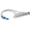 StarTech.com Equerre USB 2.0 (4 ports) - Adaptateur Slot USB FH