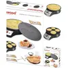 N/C Crêpière INOX 2 en 1 anti-adhésif Diamètre: 26 cm 1000W Noir