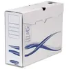 BANKERS BOX Fellowes Basic Lot de 10 Boîtes archives A4+ 10 cm Blanc/Bleu