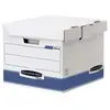 Bankers Box Fellowes Lot de 10 Boîtes à Conteneur flip top Bleu/blanc