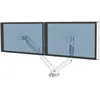 Fellowes Bras porte-écrans - Bras articulé double ajustable Blanc - 8056301