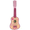 Bontempi Guitare en bois à 6 cordes pour enfants Rose 55 cm