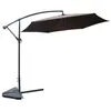Concept-usine - Parasol déporté rond diamètre 300cm chocolat porticio