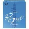 D'Addario Rico Anches Rico Royal pour clarinette si bémol, force 3.0, pack de 10