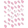 Amscan International Rideau décoratif de 6 Cordes pour Chambre de bébé Rose