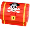 amscan 399900 Lot de 8 coffres au trésor en carton pour petits pirates