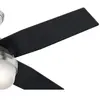 Hunter Ventilateur avec lumière Dante, noir/brun, silencieux, E27