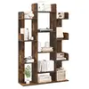 GOPLUS Bibliothèque forme d’arbre 86 x 24,5 x 141cm