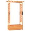 COSTWAY Jardinière avec Treillis Latéraux - Toit Suspendu, Trou de Dra...
