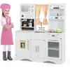 Cuisine Enfant 3 Ans+ Costway - 16 Accessoires Avec Horloges, Cafetièr...
