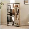 COSTWAY Bibliothèque Géométrique Moderne H 120 CM, Étagère Ouverte de ...